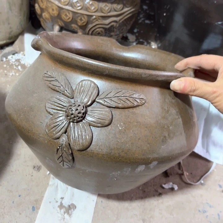紫砂花盆口径20/19有孔