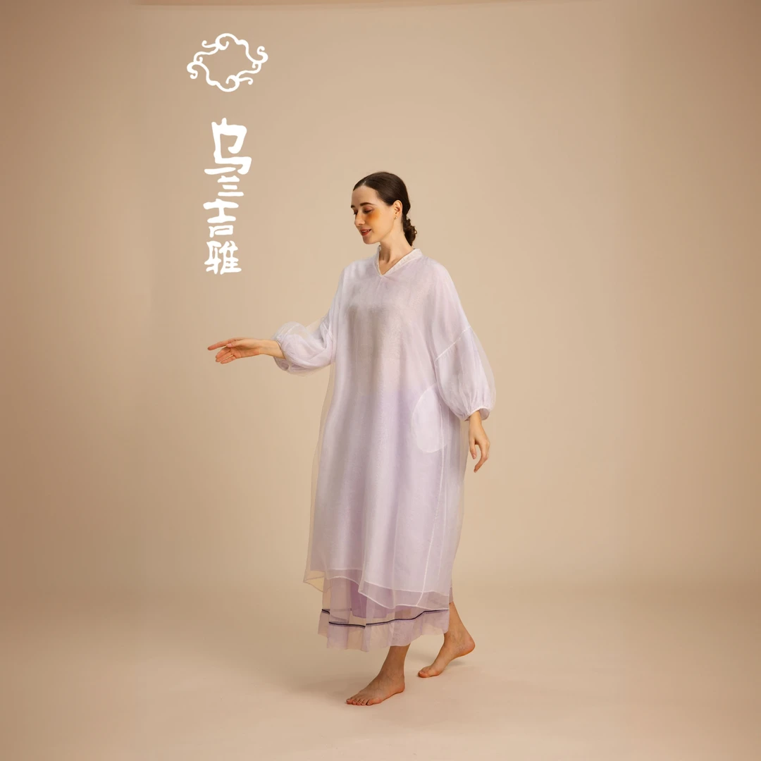 乌兰吉雅 原创设计连衣裙五月美长裙