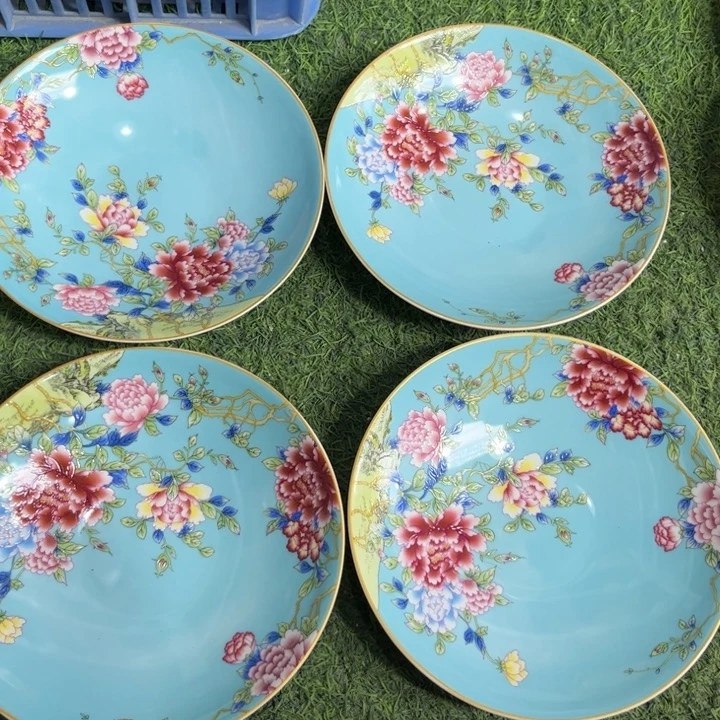 瓷片窝盘四个微瑕