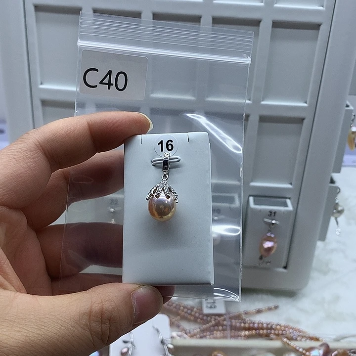 暴***凡吊坠(不含链)合金淡水珍珠