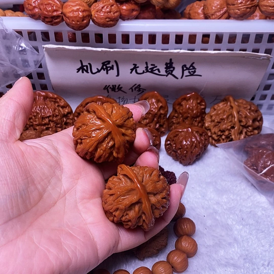 吊坠文玩核桃玉龙粗筋41