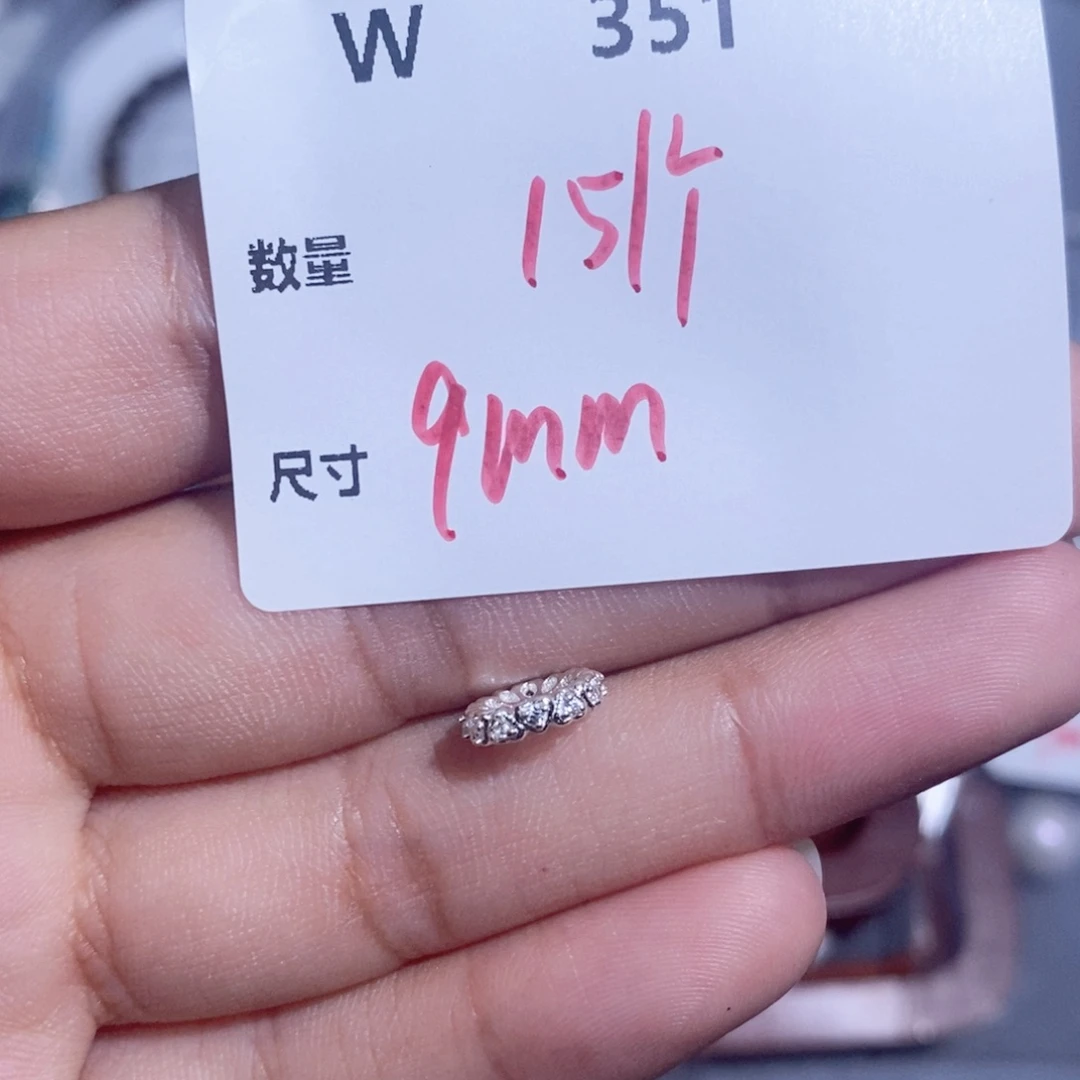 银S925镶嵌颈饰水晶W351