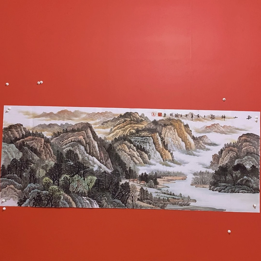 国画山水花鸟国画作品