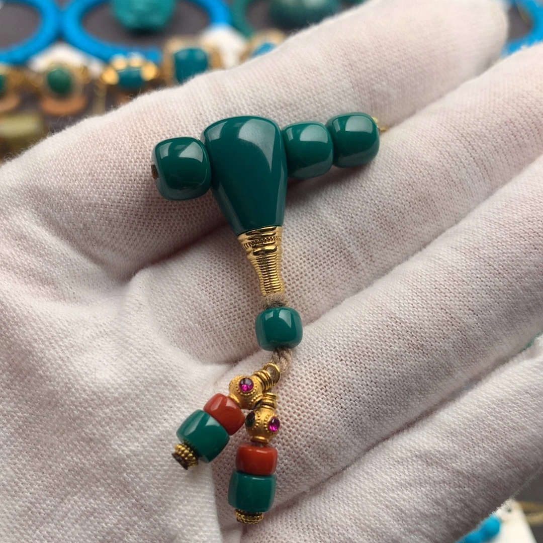 绿松石18K金镶嵌绿松石