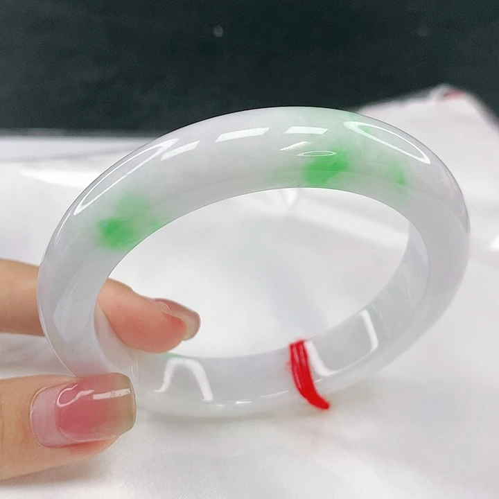 翡翠未镶嵌手镯圈59，40112
