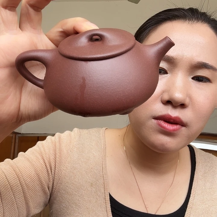 茶壶紫砂紫泥景州石瓢280cc