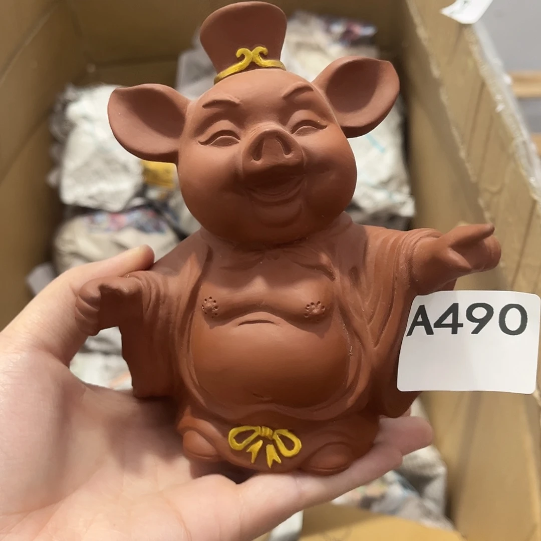 瓷片茶摆件工艺品摆件666