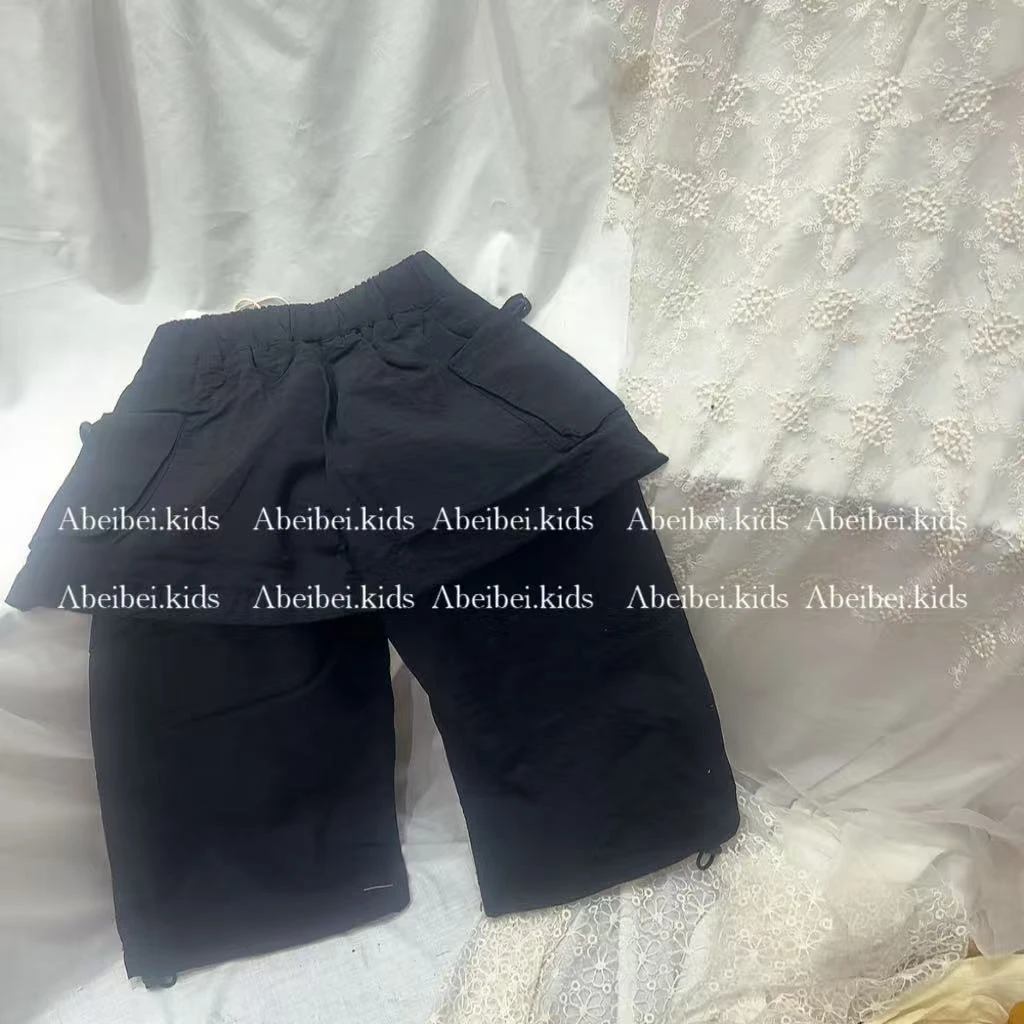 A2【金家25112黑屁帘棉布裤】童装