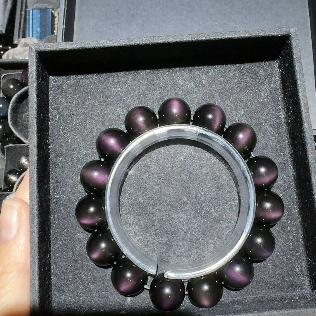 A***i黑曜岩未镶嵌手链