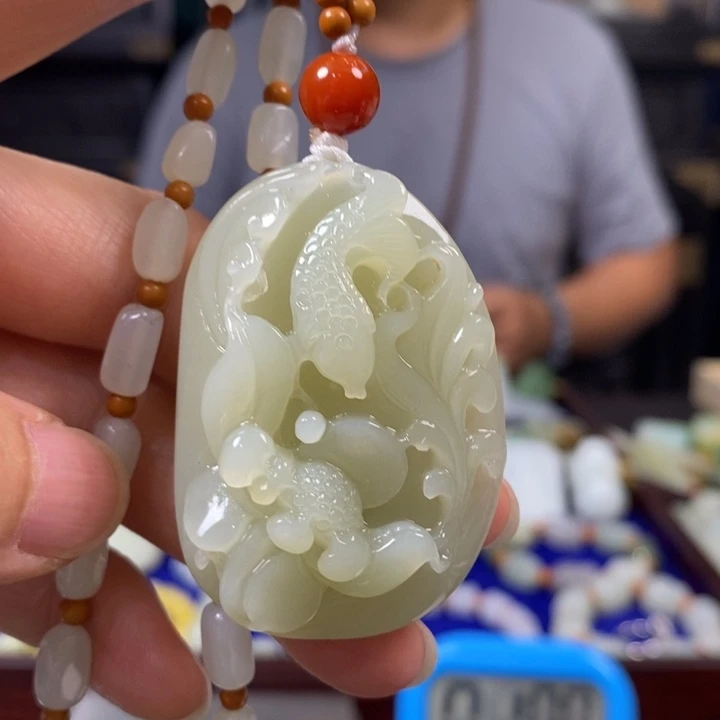 和田玉未镶嵌挂件磊