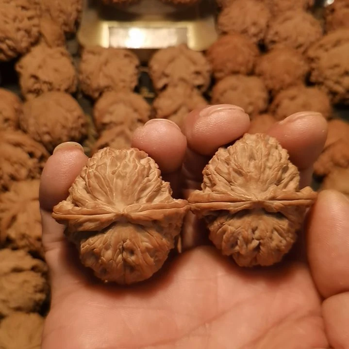 记***善吊坠文玩核桃白狮子头