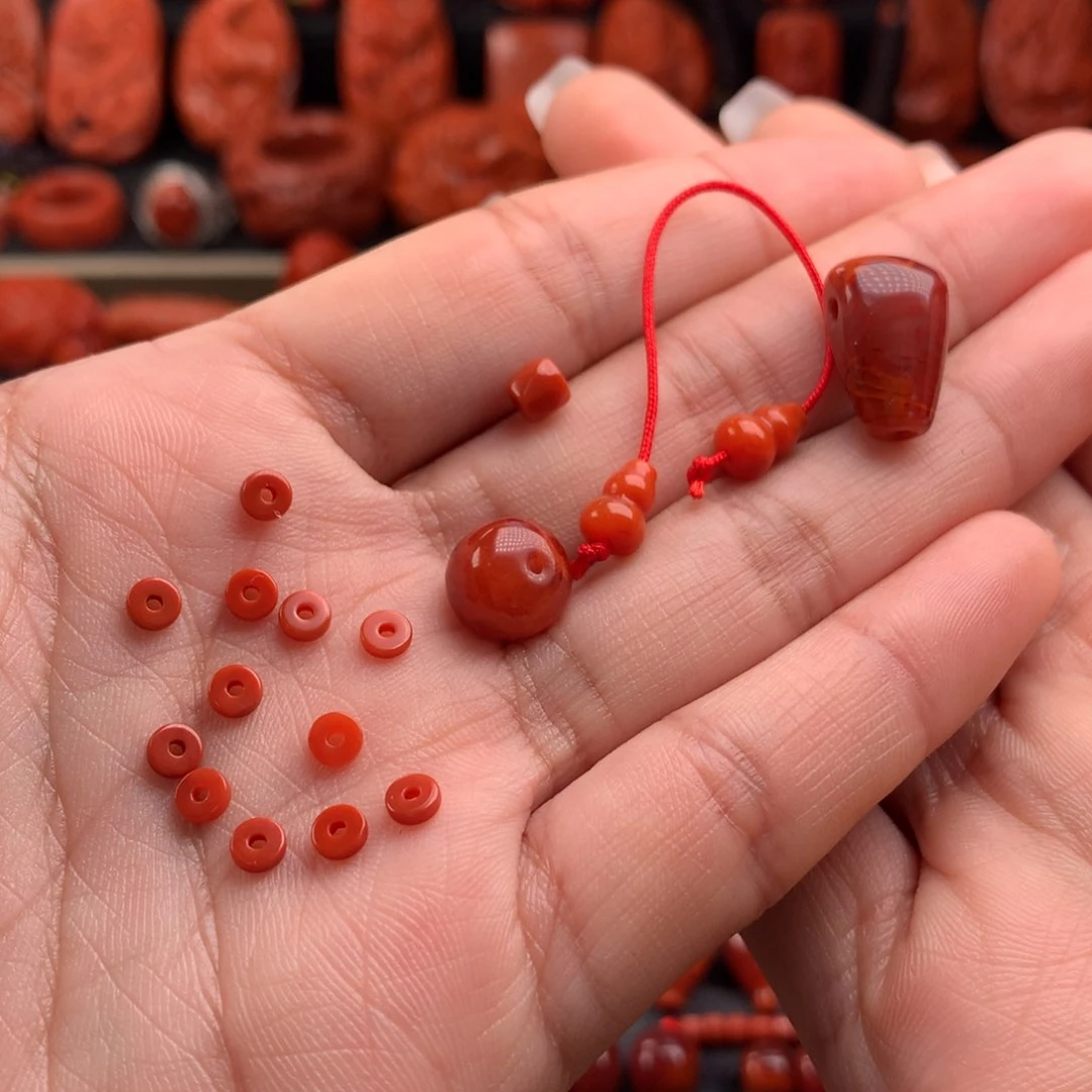 南红玛瑙套装 老型9+ 三通9+ 葫芦5+ 未镶嵌L*l