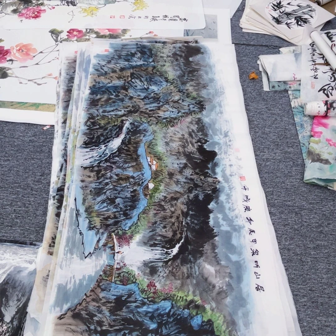 国画四尺绘画作品崔广成老师