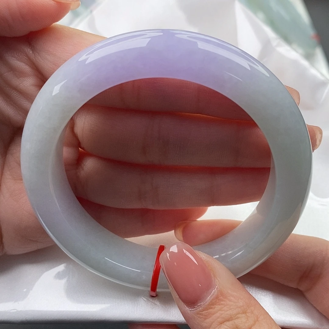 翡翠未镶嵌手镯缅甸天然A货翡翠 57