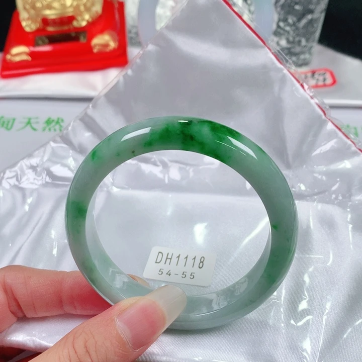 翡翠手镯未镶嵌   编号DH1118 正圈54-55