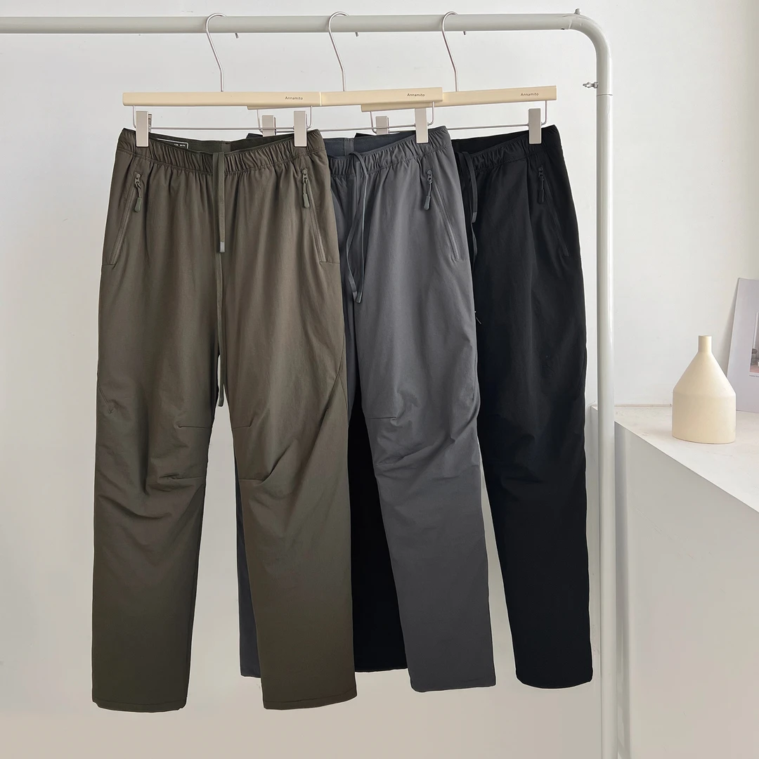 男士抽绳松紧腰户外保暖羽绒裤K1035