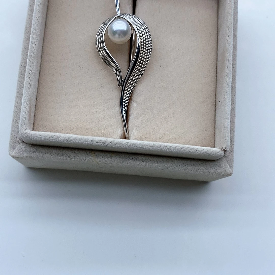 海水珍珠颈饰银S925镶嵌