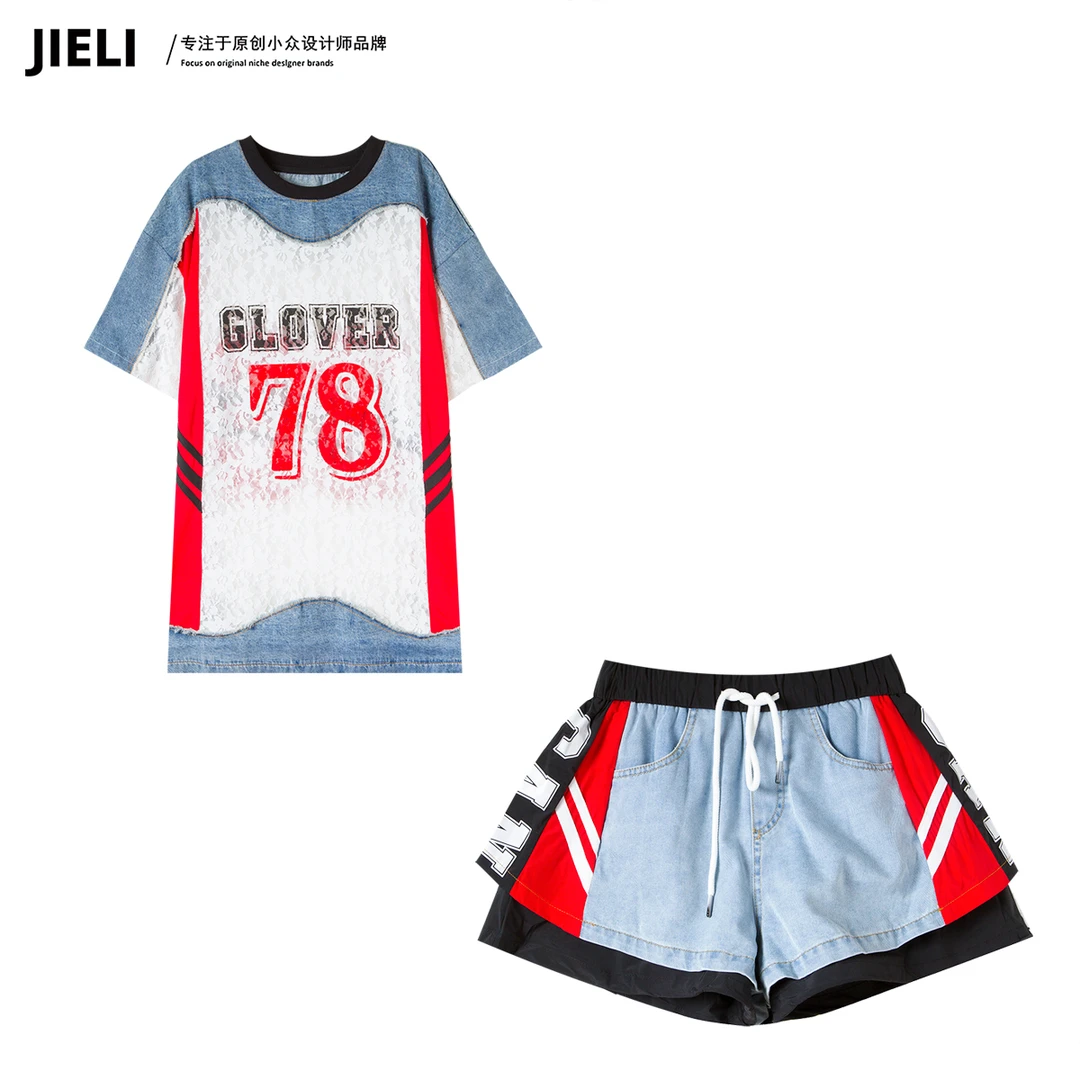 JIE LI/街力小众设计套装时尚休闲高级感78套装女FW026