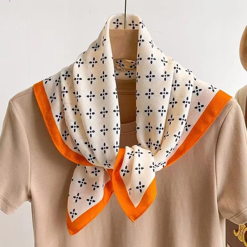 【70丝毛  花团锦簇】丝巾围巾高级披肩送礼复古国风双面