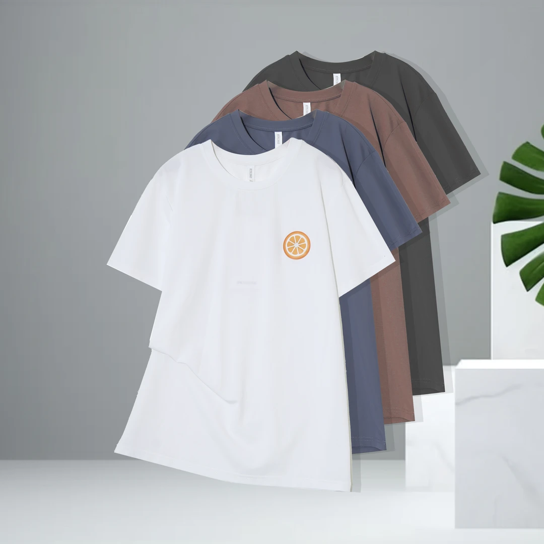 N高级感顺滑透气潮流男女同款夏宽松圆领百搭简约风T恤PA-N304