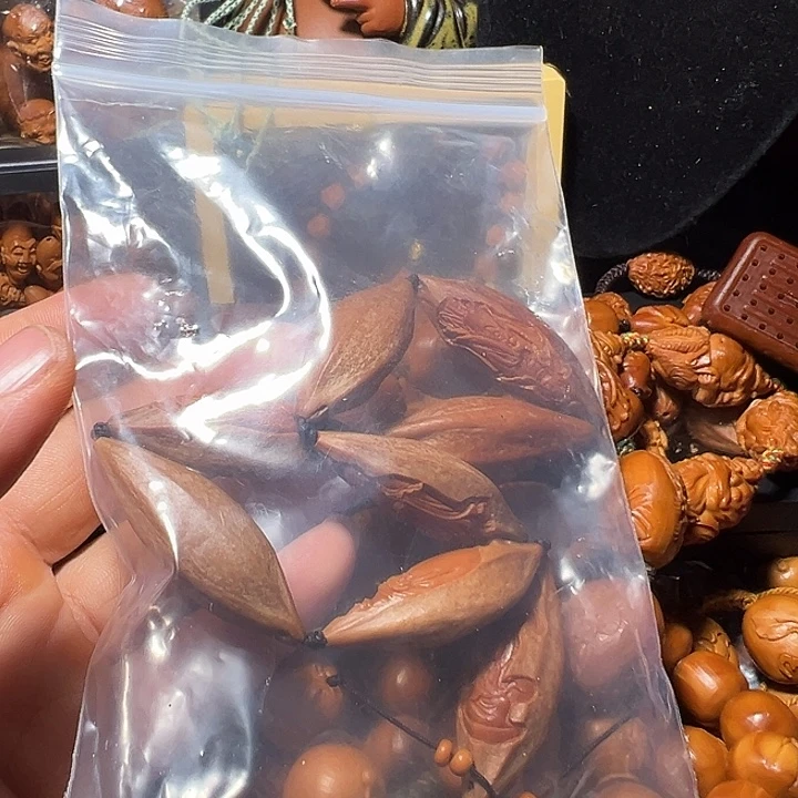 不***9手串/手链橄榄核牙机手工包衣观音