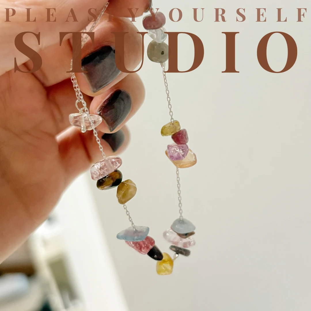 925银手链 「莓果」夏苒原创设计民族风设计感破碎感彩色银手链