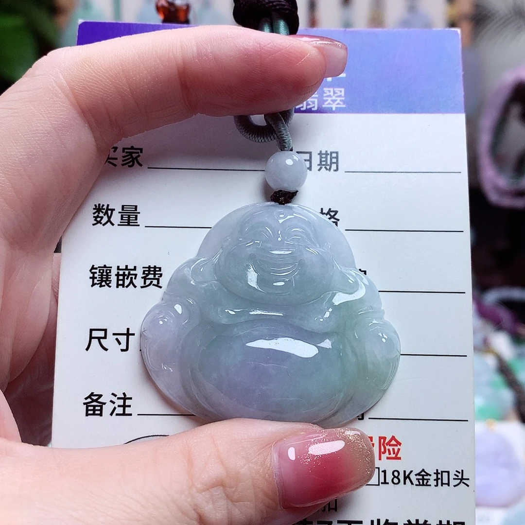 颈饰未镶嵌翡翠佛公06