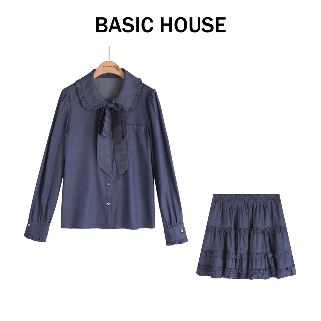 Basic House百家好时尚百搭修身休闲气质套装B1385B5AP02