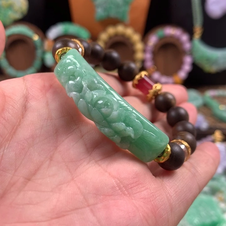 翡翠未镶嵌手链手串