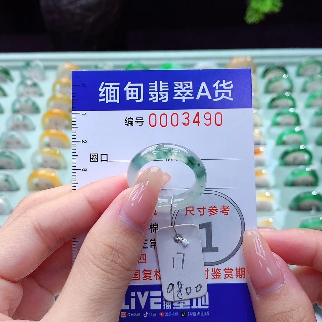 翡翠戒指未镶嵌17号