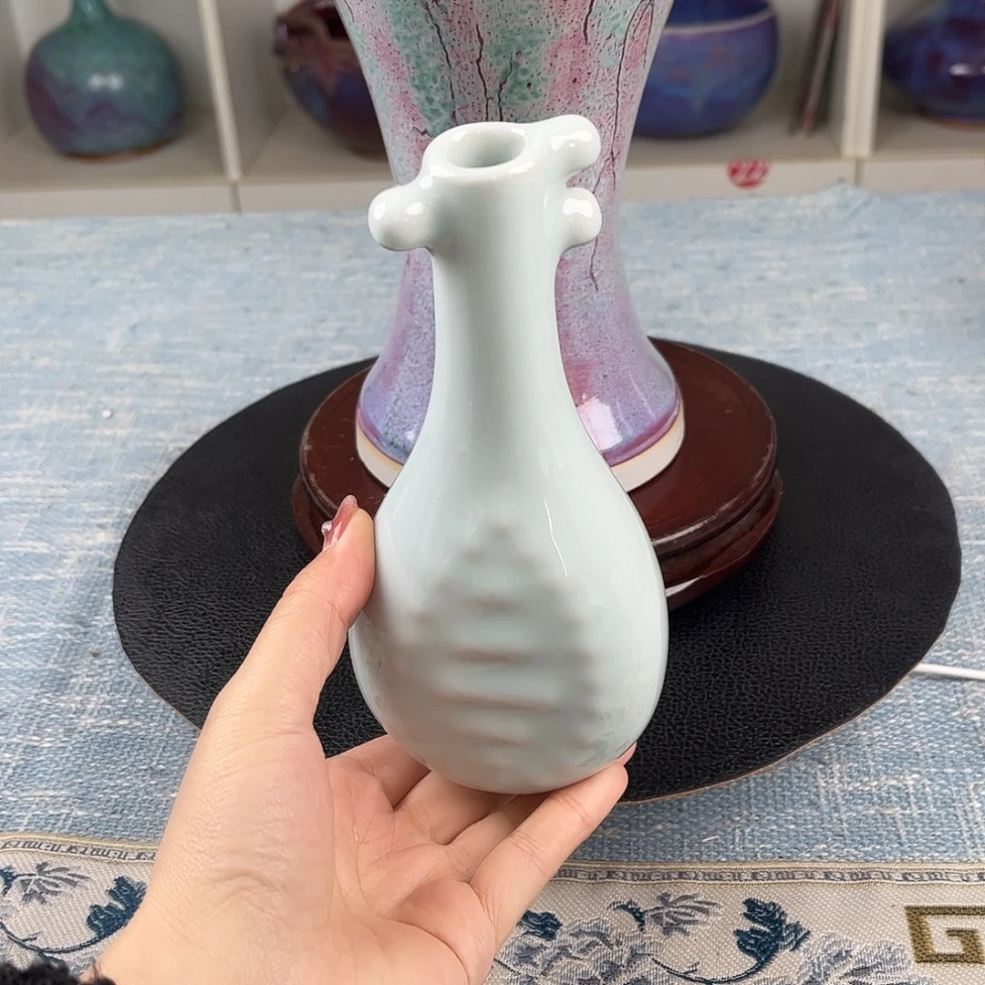 瓷片知音花器摆件