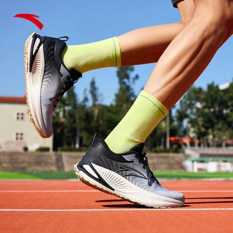 安踏望海丨轻便缓震复古百搭透气运动鞋防滑跑步鞋-912515508YH