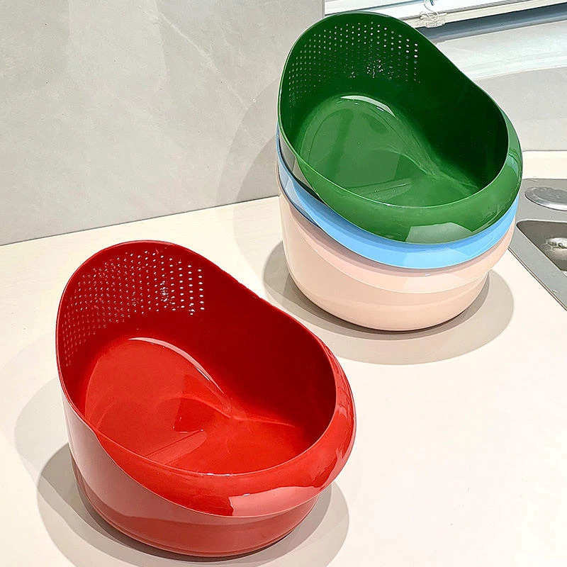 厨房淘米神器洗米筛大号淘米盆沥水篮子家用多功能洗菜洗水果盆子
