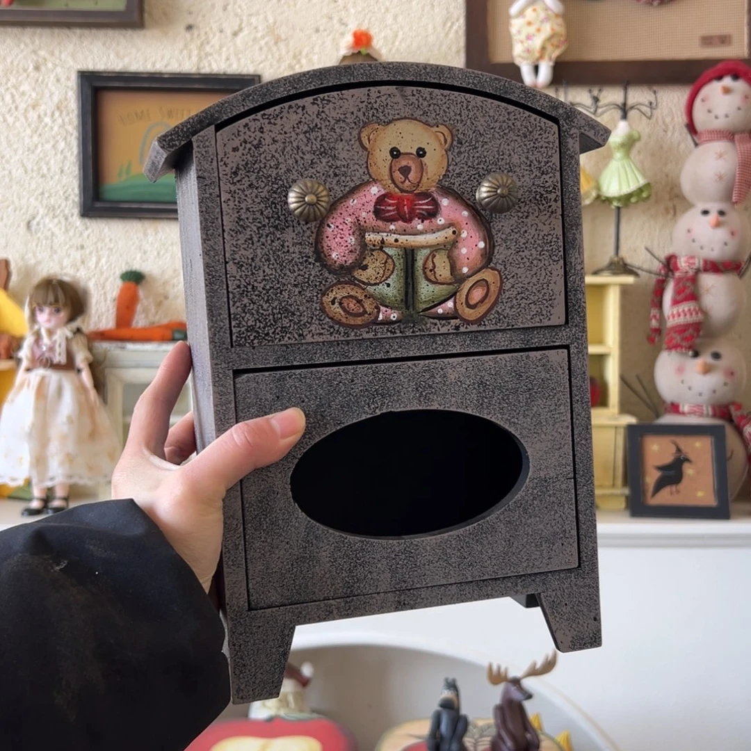 木圆顶全杉木女熊柜子