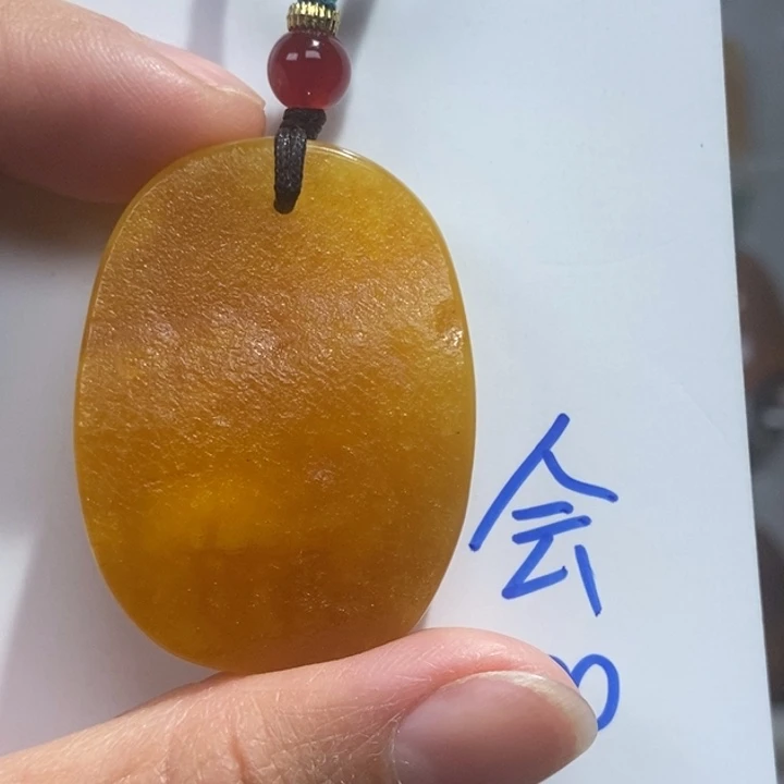 定制琥珀未镶嵌琥珀蜜蜡吊坠项链