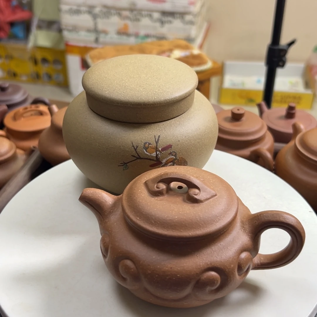 F***U紫砂茶壶老段泥如意仿古200