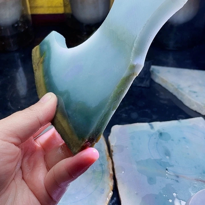 翡翠未镶嵌颈饰毛料60