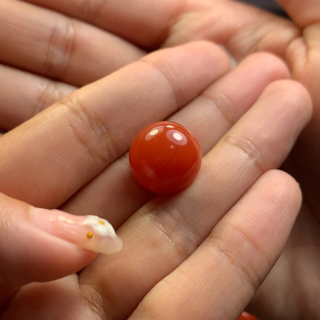 南红玛瑙14➕圆珠未镶嵌保山原矿南红