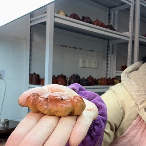 紫砂小螃蟹茶宠茶宠