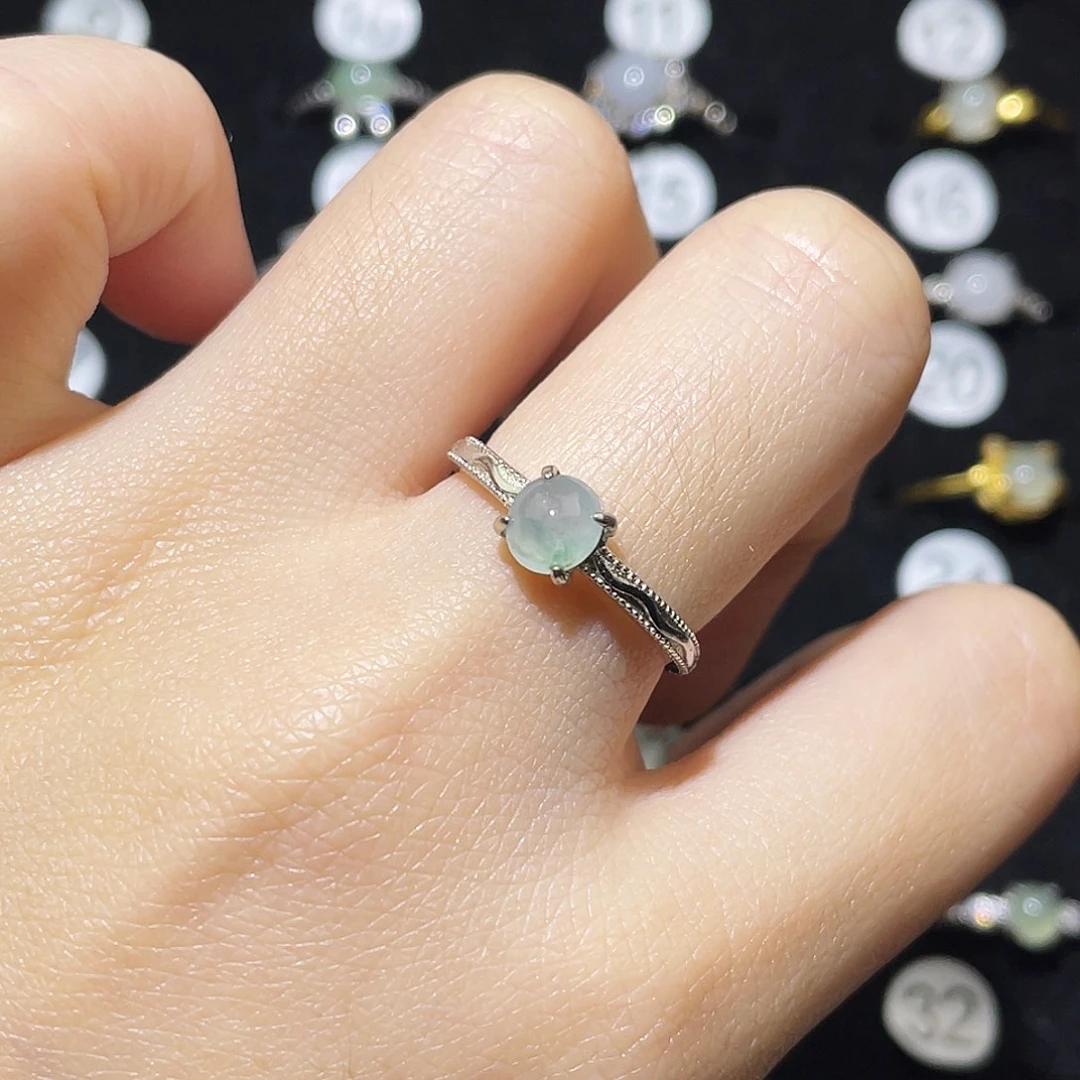 翡翠未镶嵌戒指戒指