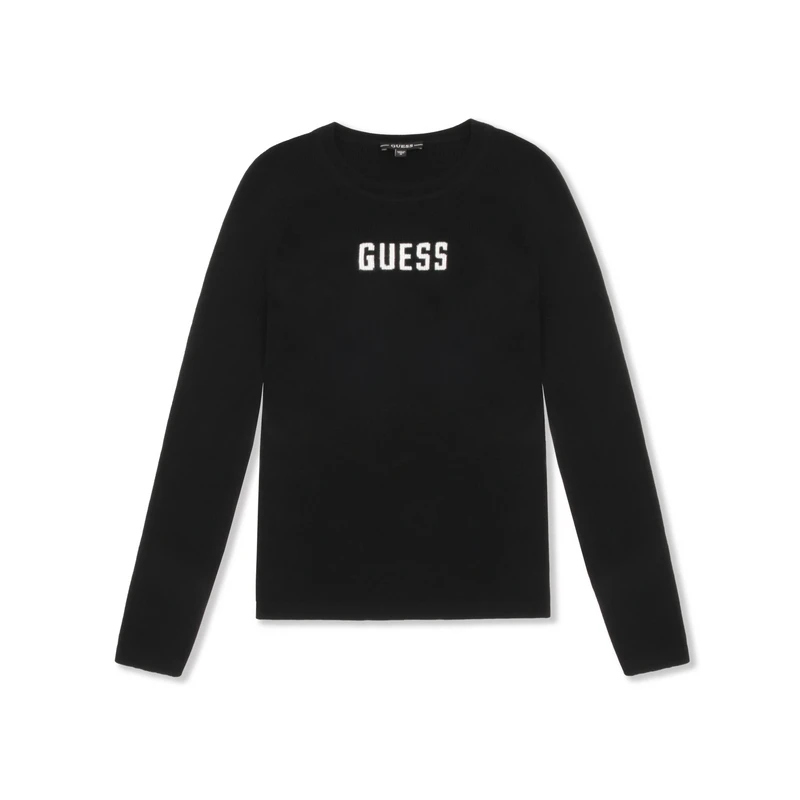 GUESS盖尔斯24年冬季女士日常百搭修身气质羊毛针织衫W4PR1PZ0W90
