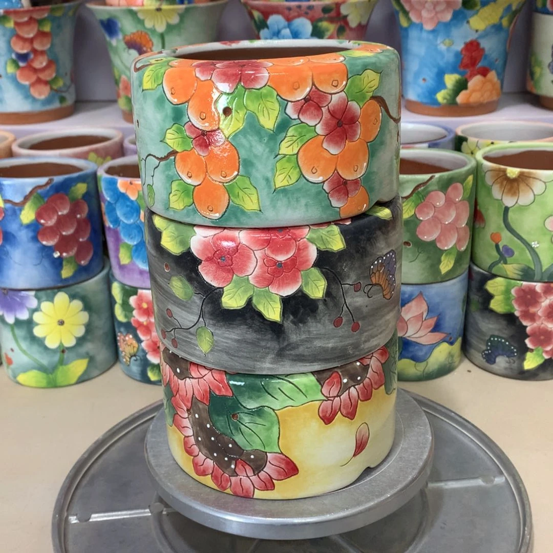 福利花盆，手绘花盆
