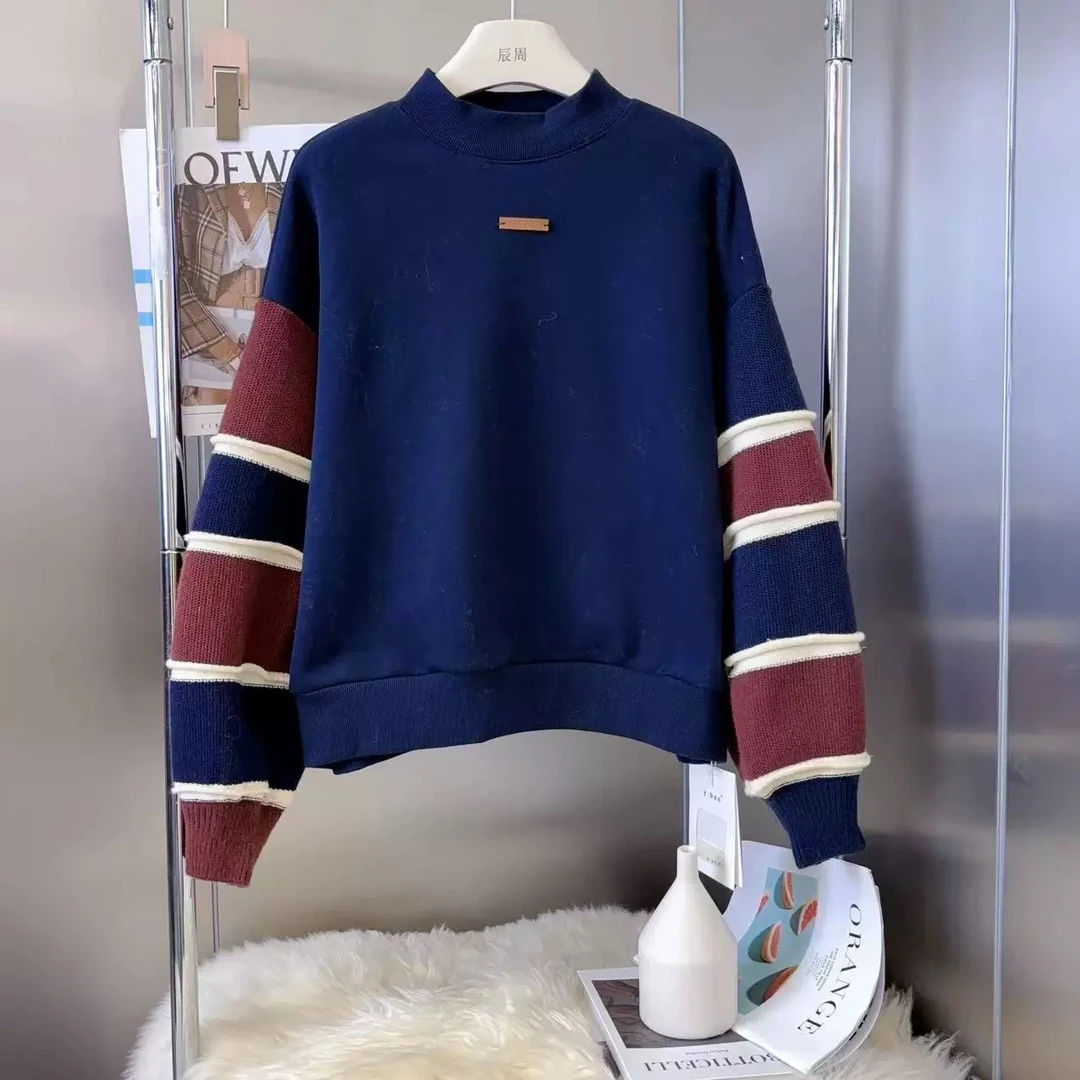 卡卡家早春卫衣拼色