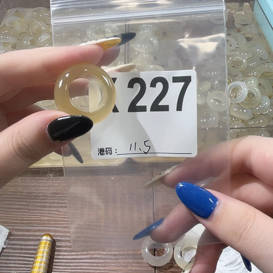 玛瑙/玉髓未镶嵌戒指227