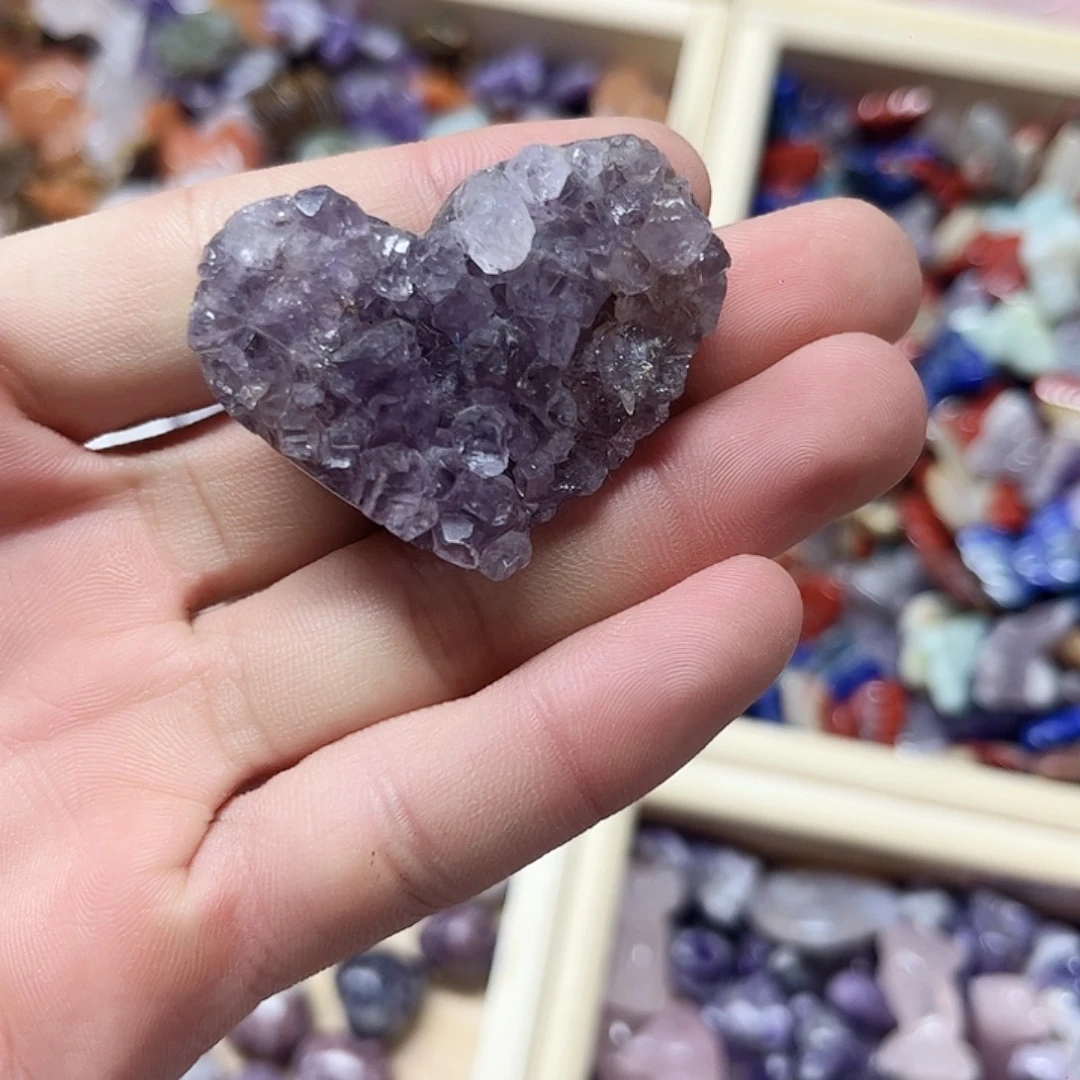 未镶嵌紫晶珠宝半成品