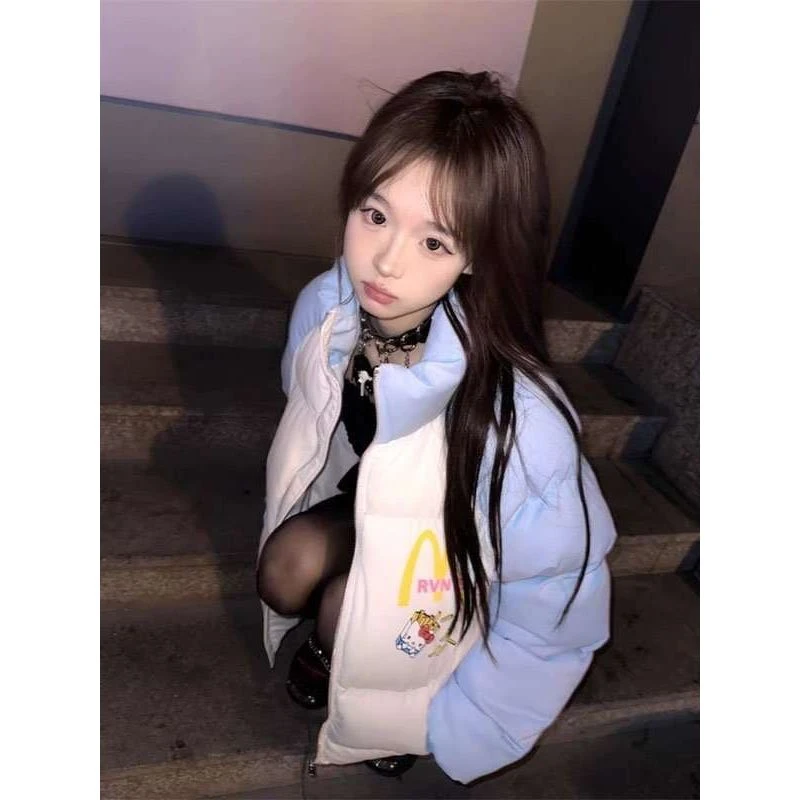 韩版轻奢风设计感女款冬季立领棉袄外套时尚高级感加厚面包棉服潮