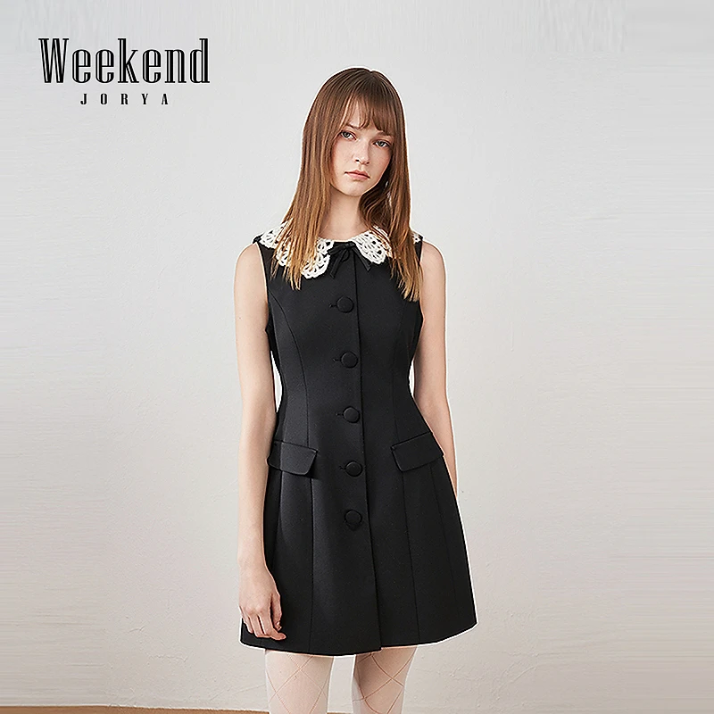 【赵老板专属】JORYA weekend秋蝴蝶结无袖收腰连衣裙ERW4L25A