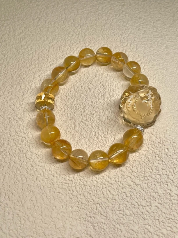 合金珐琅手链 私人订制.灵湖手牌.皎月黄.手链