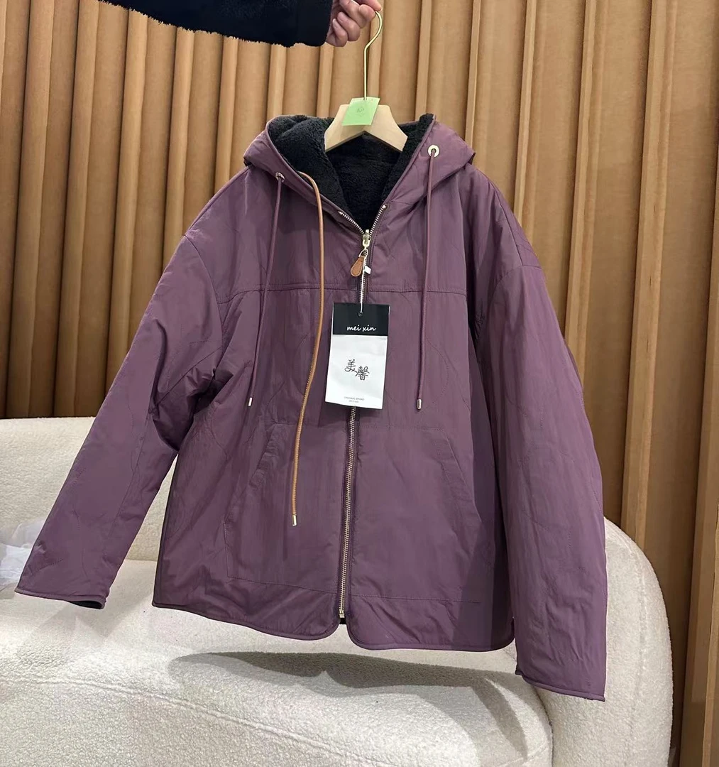 【PINGJIE】2024冬：81059俩面穿外套时尚潮流舒适百搭洋气外套