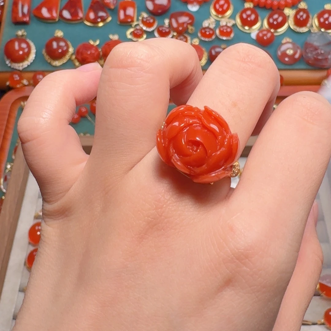 南红玛瑙南红玛瑙银S925镶嵌